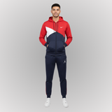 Blue, Red & White Color Hoodie & Trouser - Premium Winter Tracksuit